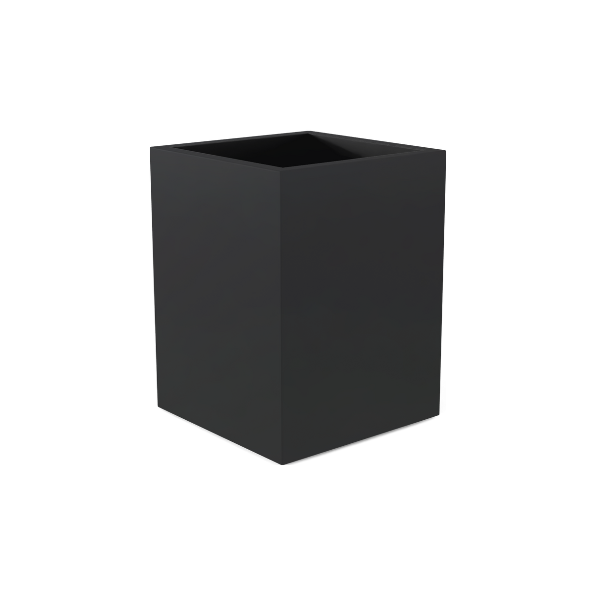 Brisbane corner fiberglass planter in Matte Charcoal