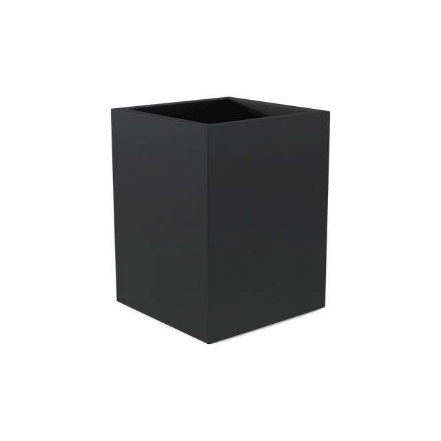 Brisbane corner fiberglass planter in Matte Charcoal
