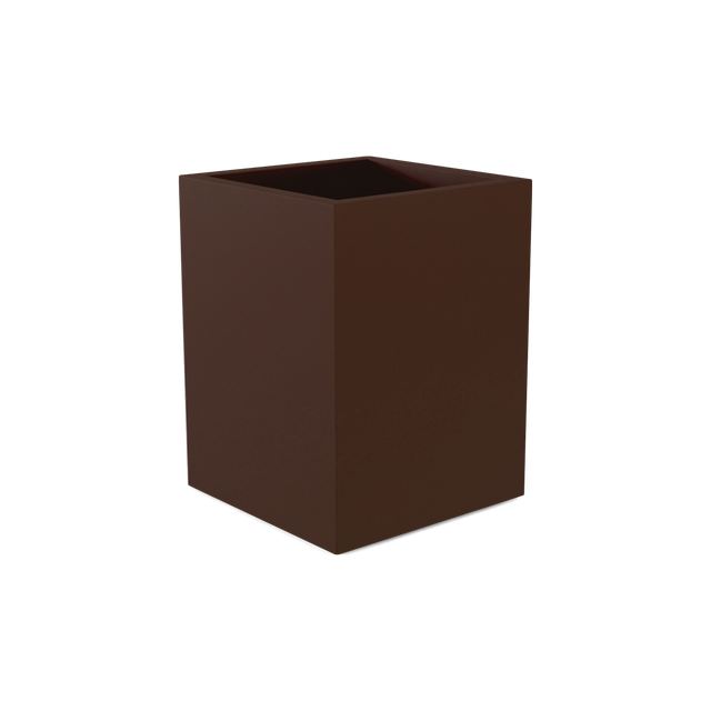 Brisbane corner fiberglass planter in Matte Dark Brown