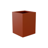 Brisbane corner fiberglass planter in Matte Terra Cotta