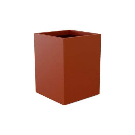 Brisbane corner fiberglass planter in Matte Terra Cotta
