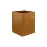 Brisbane corner fiberglass planter in Metallic Bronze