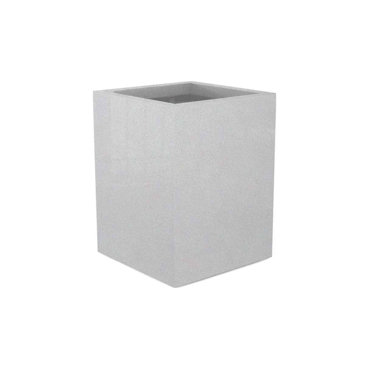 Brisbane corner fiberglass planter in Metallic Silver