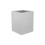 Brisbane corner fiberglass planter in Metallic Silver