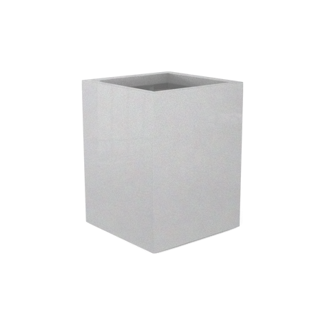 Brisbane corner fiberglass planter in Metallic Silver