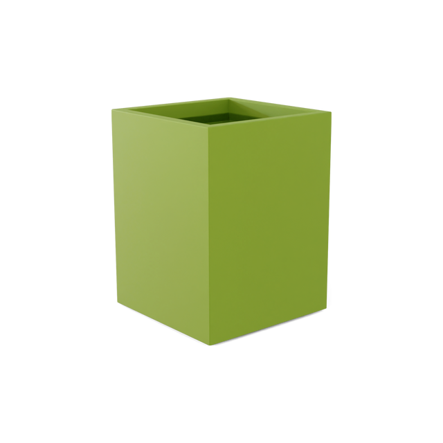 Brisbane corner fiberglass planter in Satin Green