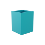 Brisbane corner fiberglass planter in Satin Seafoam Green