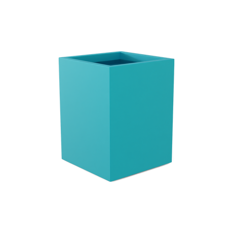 Brisbane corner fiberglass planter in Satin Seafoam Green