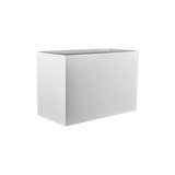 Brisbane rectangular fiberglass planter in Gloss Bright White