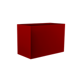 Brisbane rectangular fiberglass planter in Gloss Red