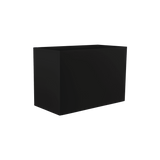 Brisbane rectangular fiberglass planter in Matte Black