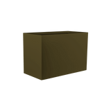 Brisbane rectangular fiberglass planter in Matte Bronze