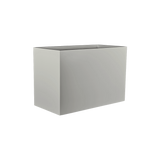Brisbane rectangular fiberglass planter in Matte Cement Grey