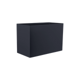 Brisbane rectangular fiberglass planter in Matte Charcoal