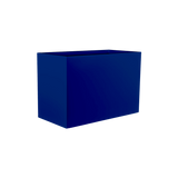 Brisbane rectangular fiberglass planter in Matte Cobalt Blue
