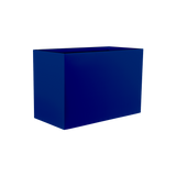 Brisbane rectangular fiberglass planter in Matte Cobalt Blue, 60 × 24 × 32 in, studio render