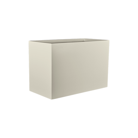 Brisbane rectangular fiberglass planter in Satin Beige