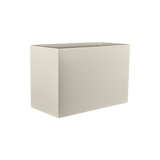Brisbane rectangular fiberglass planter in Satin Beige, 60 × 24 × 32 in, studio render