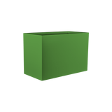 Brisbane rectangular fiberglass planter in Satin Green