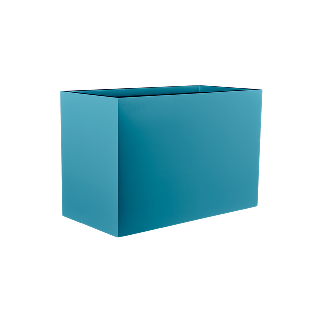 Brisbane rectangular fiberglass planter in Satin Seafoam Green, 60 × 24 × 32 in, studio render