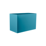 Brisbane rectangular fiberglass planter in Satin Seafoam Green