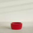 Casablanca Bowl Planter in Gloss Red, 30"D × 15"H, shown empty