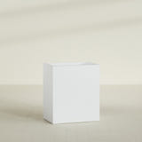 Darwin Rectangular Planter in Gloss Bright White, 36"L × 24"D × 42"H, shown empty