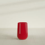 Hayden Urn Planter in Gloss Red, 12"Diam × 20"H, shown empty