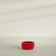 Casablanca Bowl Planter in Gloss Red, 20"D × 10"H, shown empty