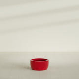 Casablanca Bowl Planter in Gloss Red, 20"D × 10"H, shown empty