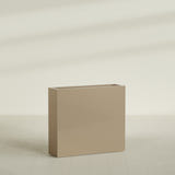 Amesbury Narrow Rectangular Planter in Gloss Metallic Gold, 36"L × 10"D × 32"H, shown empty