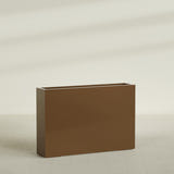 Amesbury Narrow Rectangular Planter in Metallic Bronze, 48"L × 10"D × 32"H, shown empty