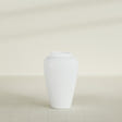Barà Jar Planter in Matte Bright White, 20"D × 31"H, shown empty