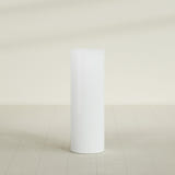 Corry Cylinder Planter in Matte Bright White, 12"D × 36"H, shown empty