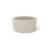 Casablanca Bowl fiberglass planter, Beige finish