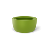 Casablanca Bowl fiberglass planter, Green finish