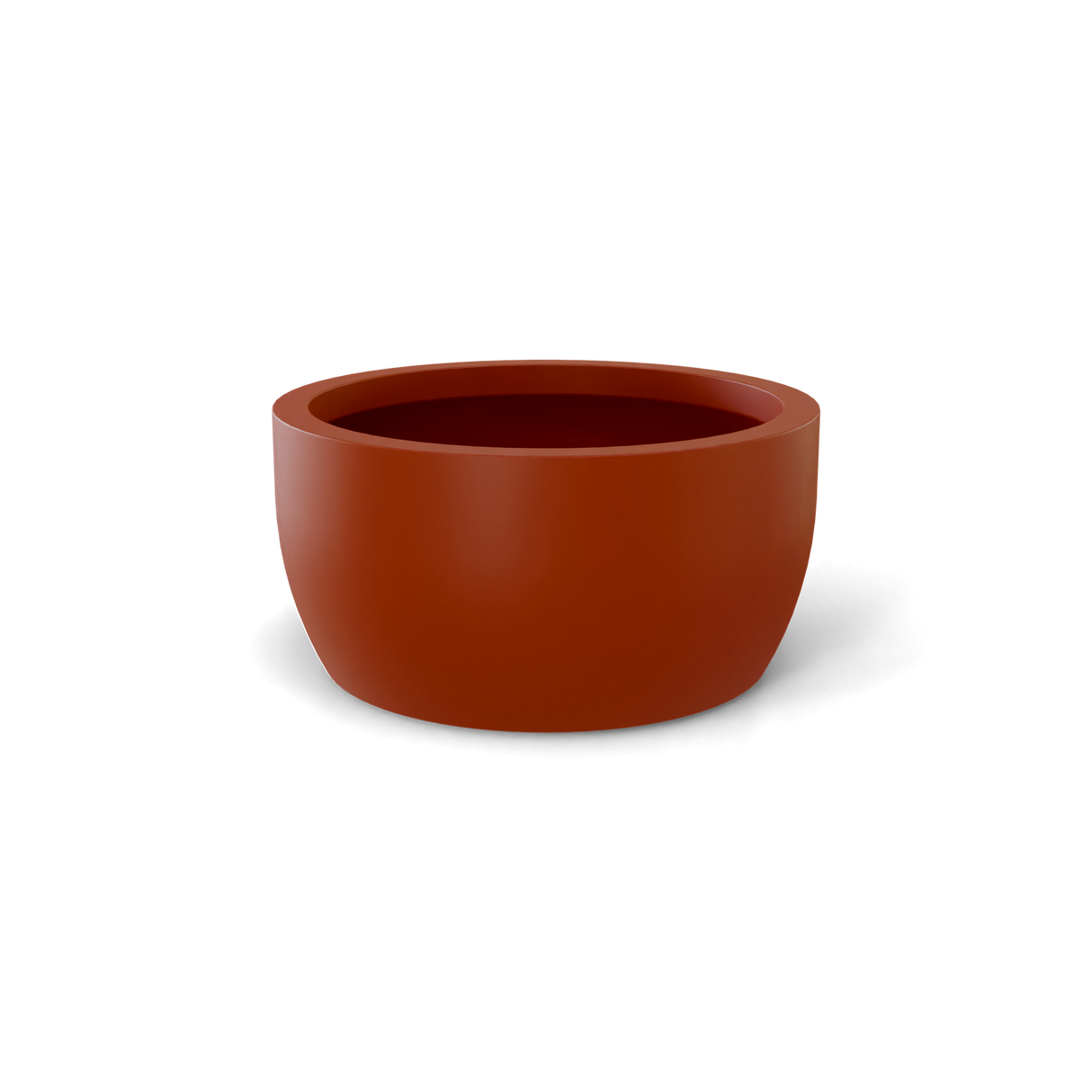 Casablanca Bowl fiberglass planter, Terracotta finish