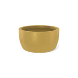 Casablanca low bowl fiberglass planter in Gloss Metallic Gold