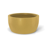 Casablanca bowl fiberglass planter in Gloss Metallic Gold, studio render
