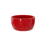 Casablanca low bowl fiberglass planter in Gloss Red