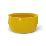 Casablanca bowl fiberglass planter in Gloss Saffron, studio render