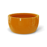 Casablanca bowl fiberglass planter in Gloss Tangerine, studio render
