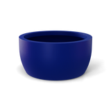 Casablanca bowl fiberglass planter in Matte Cobalt Blue, studio render