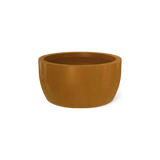 Casablanca low bowl fiberglass planter in Metallic Bronze