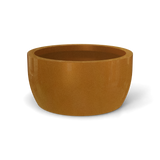 Casablanca bowl fiberglass planter in Metallic Bronze, studio render