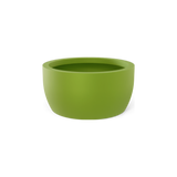 Casablanca low bowl fiberglass planter in Satin Green