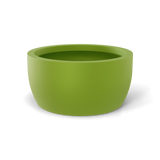 Casablanca bowl fiberglass planter in Satin Green, studio render