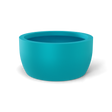 Casablanca bowl fiberglass planter in Satin Seafoam Green, studio render