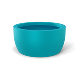Casablanca bowl fiberglass planter in Satin Seafoam Green, studio render