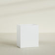 Darwin Rectangular Planter in Matte Bright White, 36"L × 24"D × 42"H, shown empty